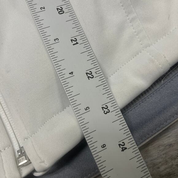 The North Face White Gray Womens S Full Zip Windwall Waffle Lined‎ Fleece Jacket - Picture 10 of 10